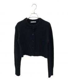 Acne studios（アクネ ストゥディオス）の古着「クロップドカーディガン」｜ブラック