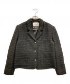 ELBORNエルボルン）の古着「TWEED SUIT BLAZER JACKET」｜ブラック