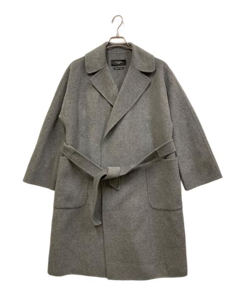 WEEKEND Max Mara（ウィークエンド マックスマーラ）WEEKEND Max Mara (ウィークエンド マックスマーラ) ヴァージンウールガウンコート グレー サイズ:36の古着・服飾アイテム