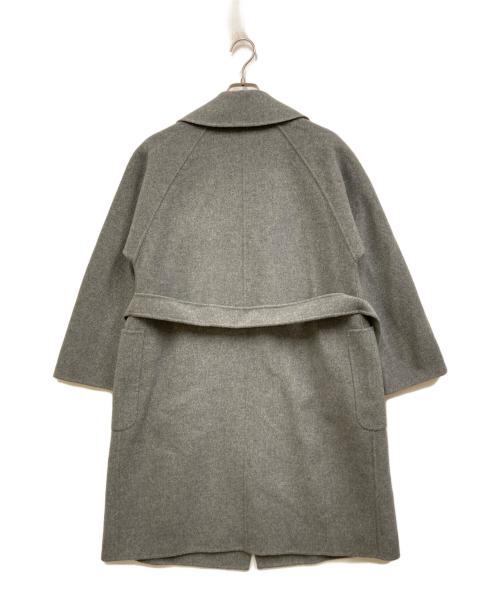 WEEKEND Max Mara（ウィークエンド マックスマーラ）WEEKEND Max Mara (ウィークエンド マックスマーラ) ヴァージンウールガウンコート グレー サイズ:36の古着・服飾アイテム