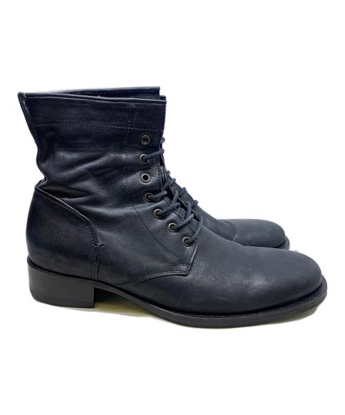 BUTTERO（ブッテロ）BUTTERO (ブッテロ) BUTTERO　レザーレースアップブーツ ブラック サイズ:42の古着・服飾アイテム