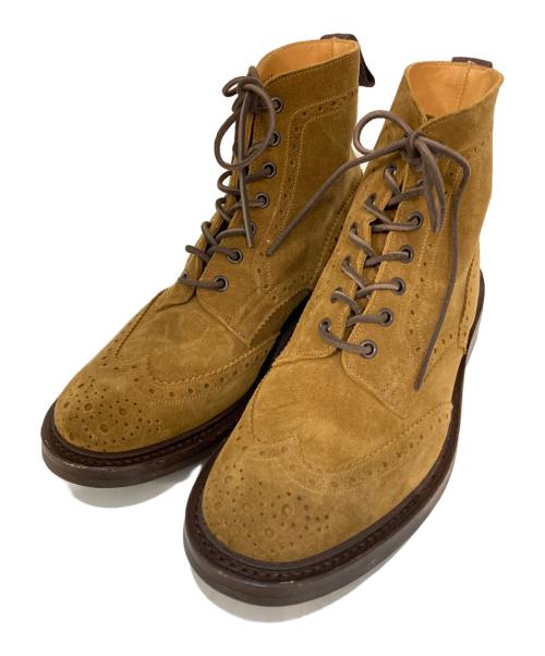 Tricker's（トリッカーズ）Tricker's (トリッカーズ) スウェードカントリーブーツ ベージュ サイズ:9.5の古着・服飾アイテム