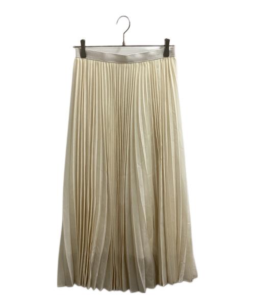BEIGE（ベイジ）BEIGE (ベイジ) ウールミックスプリーツミディスカート　/　SK CW SA 0209 ベージュ サイズ:4の古着・服飾アイテム