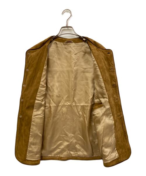 ARDENNES（アルデンヌ）ARDENNES (アルデンヌ) SUEDE LAMB LEATHERベスト ブラウン サイズ:48の古着・服飾アイテム