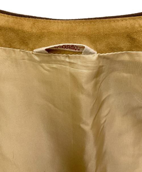 ARDENNES（アルデンヌ）ARDENNES (アルデンヌ) SUEDE LAMB LEATHERベスト ブラウン サイズ:48の古着・服飾アイテム