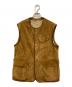 ARDENNES（アルデンヌ）の古着「SUEDE LAMB LEATHERベスト」｜ブラウン