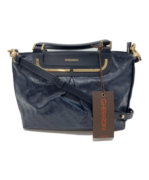 GHERARDINI（ゲラルディーニ）GHERARDINI (ゲラルディーニ) 2WAYバッグ ネイビーの古着・服飾アイテム