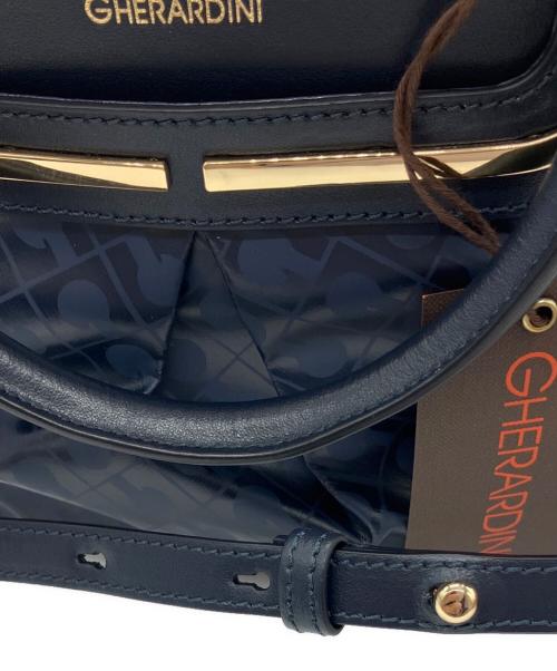 GHERARDINI（ゲラルディーニ）GHERARDINI (ゲラルディーニ) 2WAYバッグ ネイビーの古着・服飾アイテム