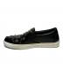 中古・古着 JIMMY CHOO (ジミーチュウ) スタースタッズスリッポン ブラック×マルチ サイズ:41：16000円