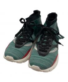 VALENTINO（ヴァレンティノ）の古着「Tribe Knit Fringe Trainers」｜グリーン