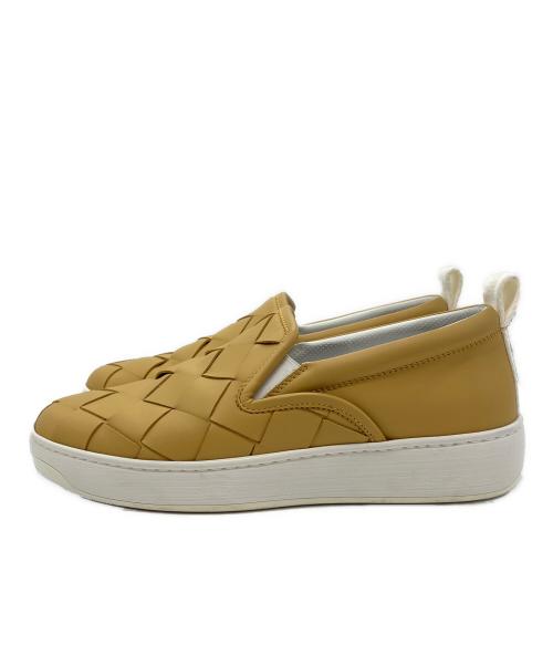 BOTTEGA VENETA（ボッテガベネタ）BOTTEGA VENETA (ボッテガベネタ) マキシイントレチャートスリッポン オレンジ サイズ:41の古着・服飾アイテム
