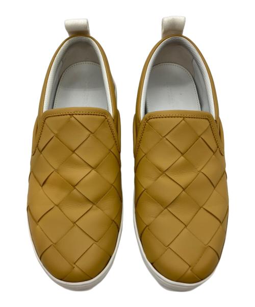 BOTTEGA VENETA（ボッテガベネタ）BOTTEGA VENETA (ボッテガベネタ) マキシイントレチャートスリッポン オレンジ サイズ:41の古着・服飾アイテム