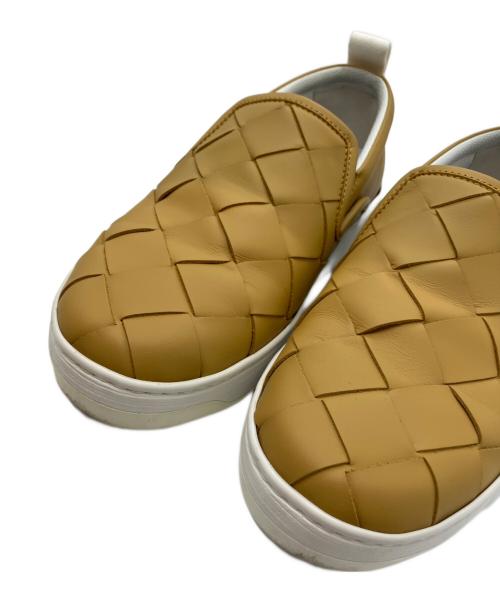 BOTTEGA VENETA（ボッテガベネタ）BOTTEGA VENETA (ボッテガベネタ) マキシイントレチャートスリッポン オレンジ サイズ:41の古着・服飾アイテム