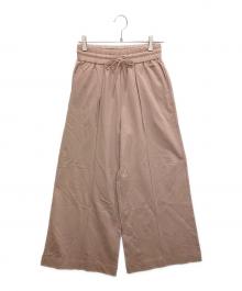 FRAY ID（フレイ アイディー）の古着「スウェットタックパンツ」｜ピンク