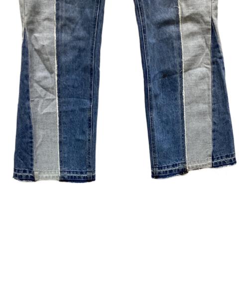 BEAUTY&YOUTH（ビューティーアンドユース）BEAUTY&YOUTH (ビューティーアンドユース) コットンデニム フレア リメイクパンツ インディゴ サイズ:Sの古着・服飾アイテム