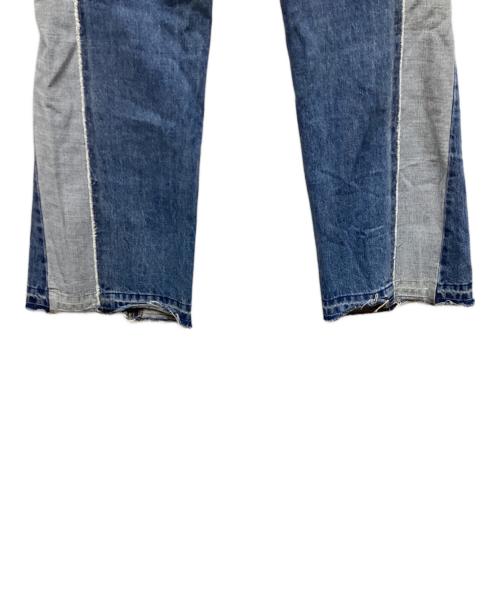 BEAUTY&YOUTH（ビューティーアンドユース）BEAUTY&YOUTH (ビューティーアンドユース) コットンデニム フレア リメイクパンツ インディゴ サイズ:Sの古着・服飾アイテム
