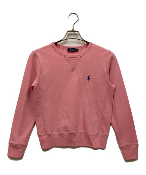 POLO RALPH LAUREN（ポロ・ラルフローレン）POLO RALPH LAUREN (ポロ・ラルフローレン) 裏起毛スウェット ピンク サイズ:SIZE XSの古着・服飾アイテム