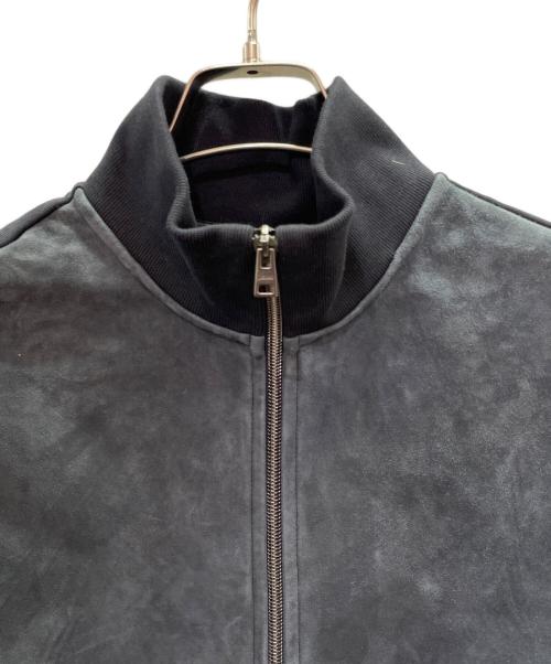 HERNO Resort（ヘルノリゾート）HERNO Resort (ヘルノリゾート) ジャージー × スエード切り替えブルゾン ネイビー サイズ:44の古着・服飾アイテム