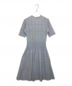 CELFORDセルフォード）の古着「CWNO251075　ダイヤヘムディフォメ―ションワンピース」｜ブルー