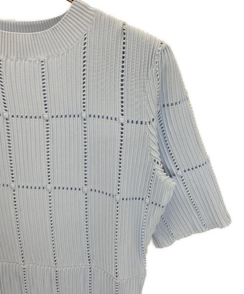 CELFORD（セルフォード）CELFORD (セルフォード) CWNO251075　ダイヤヘムディフォメ―ションワンピース ブルー サイズ:36の古着・服飾アイテム