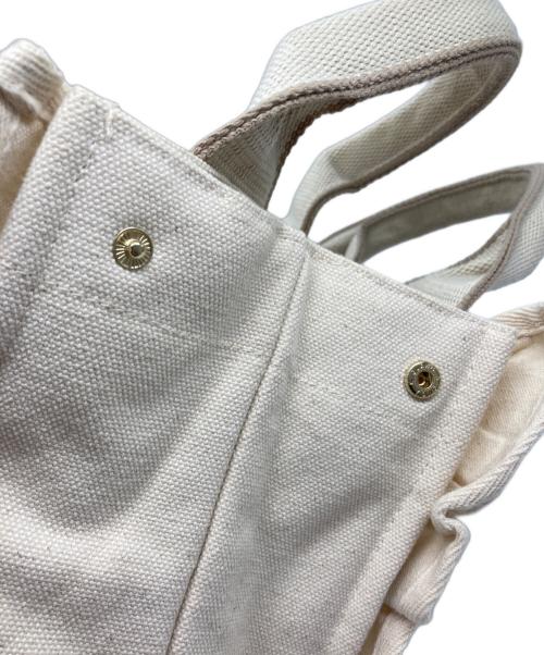 Snidel（スナイデル）Snidel (スナイデル) 2WAY フリルロゴバッグ アイボリーの古着・服飾アイテム