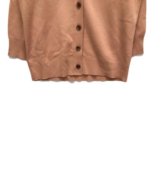 自由区（ジユウク）自由区 (ジユウク) オーガニックコットン カーディガン ピンク サイズ:44 未使用品の古着・服飾アイテム