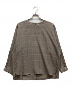 自由区ジユウク）の古着「ライトビエラ レースコンビブラウス」｜ブラウン