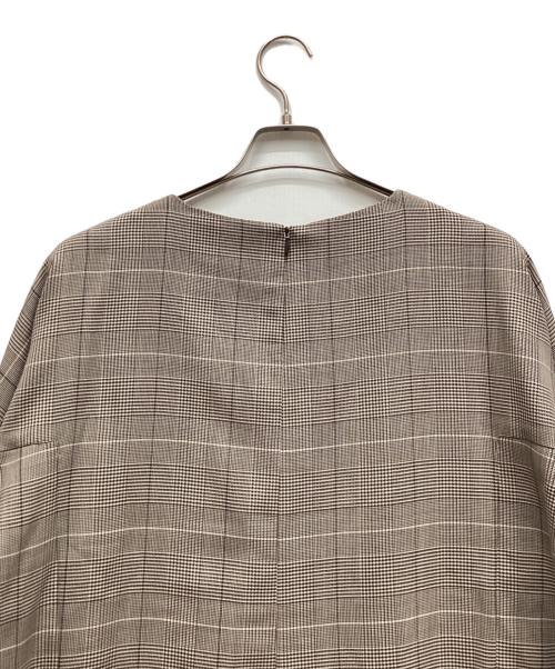 自由区（ジユウク）自由区 (ジユウク) ライトビエラ レースコンビブラウス ブラウン サイズ:42 未使用品の古着・服飾アイテム