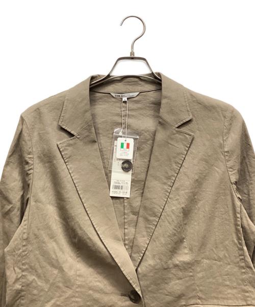 23区（ニジュウサンク）23区 (ニジュウサンク) リネン混テーラードジャケット ベージュ サイズ:46 未使用品の古着・服飾アイテム