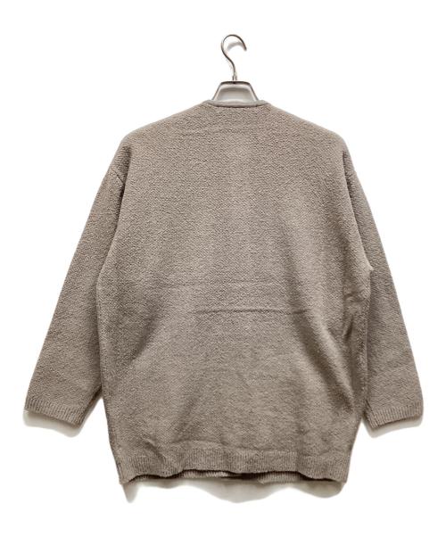 自由区（ジユウク）自由区 (ジユウク) テクスチャーコットンブレンド ニットアウター ベージュ サイズ:44 未使用品の古着・服飾アイテム