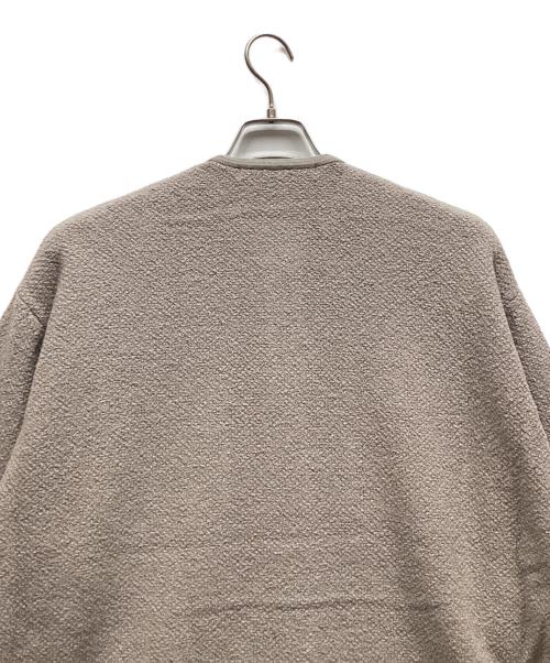 自由区（ジユウク）自由区 (ジユウク) テクスチャーコットンブレンド ニットアウター ベージュ サイズ:44 未使用品の古着・服飾アイテム