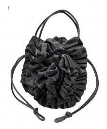 Ameri（アメリ）の古着「MEDI GLITTER SHELL MOTIF BAG」｜ブラック