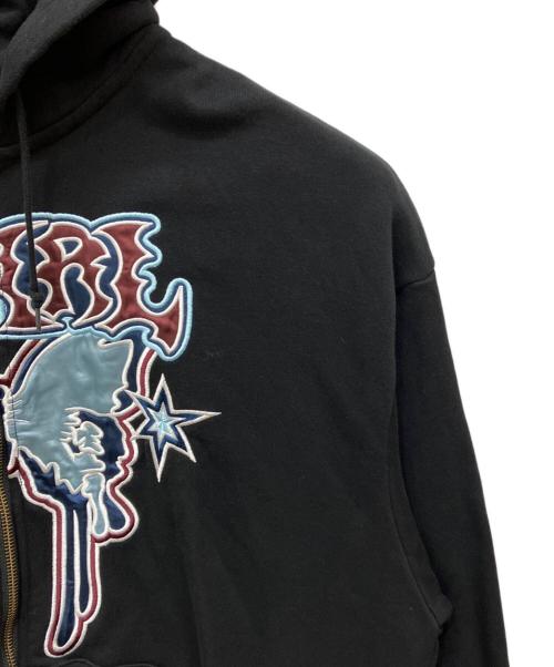 X-GIRL（エックスガール）X-girl (エックスガール) BUTTERFLY ZIP UP HOODIE ブラック サイズ:Sの古着・服飾アイテム