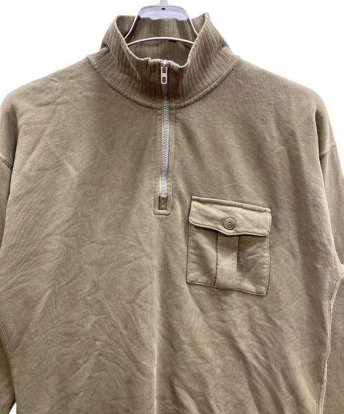 RRL（ダブルアールエル）RRL (ダブルアールエル) ハーフジップスウェット オリーブ サイズ:Mの古着・服飾アイテム