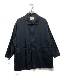 STILL BY HAND（スティルバイハンド）の古着「コットンベンタイルステンカラーコート」｜ネイビー