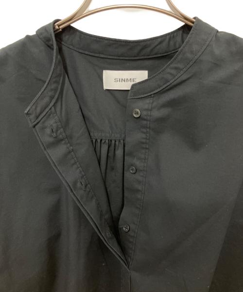 SINME（シンメ）SINME (シンメ) ボリュームシャツ ブラック サイズ:Mの古着・服飾アイテム