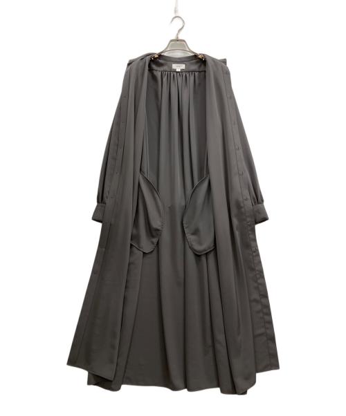 HYKE（ハイク）HYKE (ハイク) TAFFETA DRESS グレー サイズ:2の古着・服飾アイテム