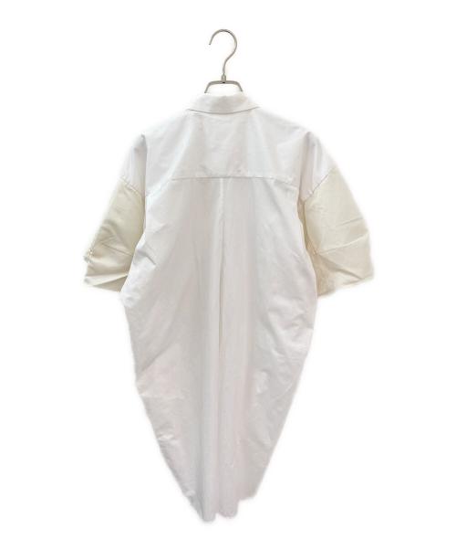 sacai（サカイ）sacai (サカイ) Cotton Poplin x Nylon Twill Dress ホワイト サイズ:2の古着・服飾アイテム
