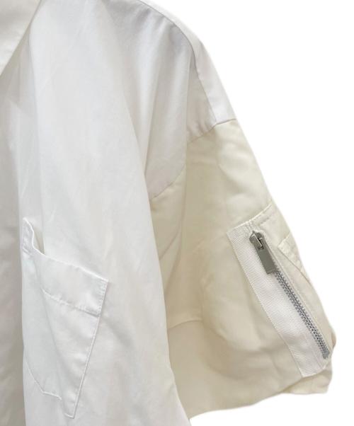 sacai（サカイ）sacai (サカイ) Cotton Poplin x Nylon Twill Dress ホワイト サイズ:2の古着・服飾アイテム