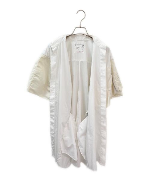sacai（サカイ）sacai (サカイ) Cotton Poplin x Nylon Twill Dress ホワイト サイズ:2の古着・服飾アイテム