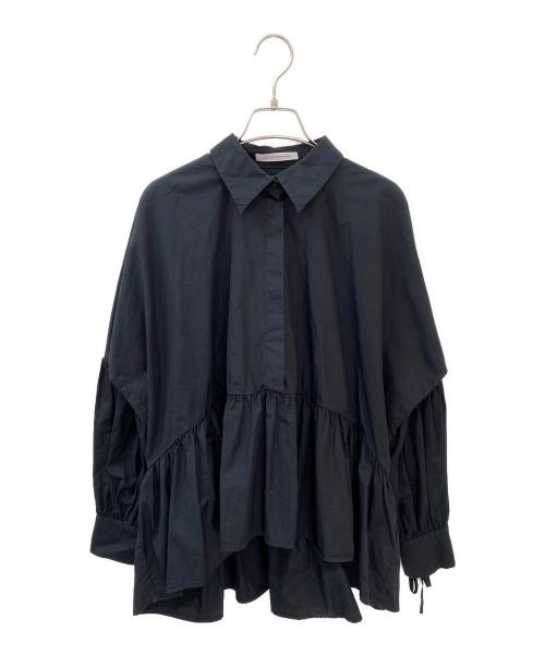 CECILIE BAHNSEN（セシリーバンセン）CECILIE BAHNSEN (セシリーバンセン) ティアードブラウス ブラック サイズ:8の古着・服飾アイテム