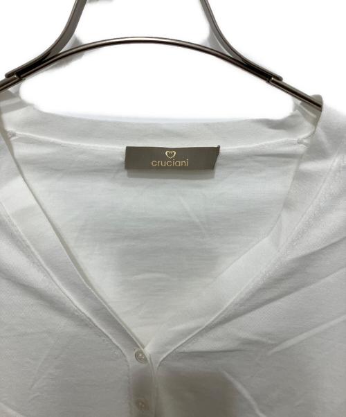 Cruciani（クルチアーニ）Cruciani (クルチアーニ) コットンカーディガン ホワイト サイズ:38の古着・服飾アイテム