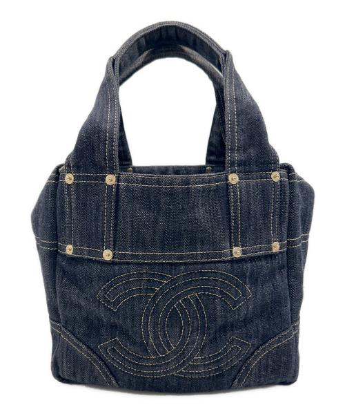 CHANEL（シャネル）CHANEL (シャネル) スパークリングデニムトートバッグ インディゴの古着・服飾アイテム