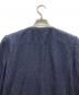 中古・古着 LEONARD (レオナール) ノーカラーシルクデニムジャケット インディゴ サイズ:13AR：4000円