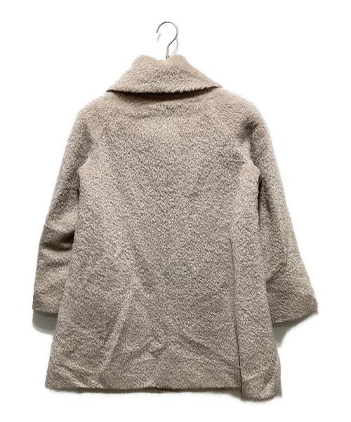 Max Mara Studio（マックスマーラ ストゥディオ）MAX MARA STUDIO (マックスマーラ ストゥディオ) アルパカ混シャギーコート ベージュ サイズ:36の古着・服飾アイテム