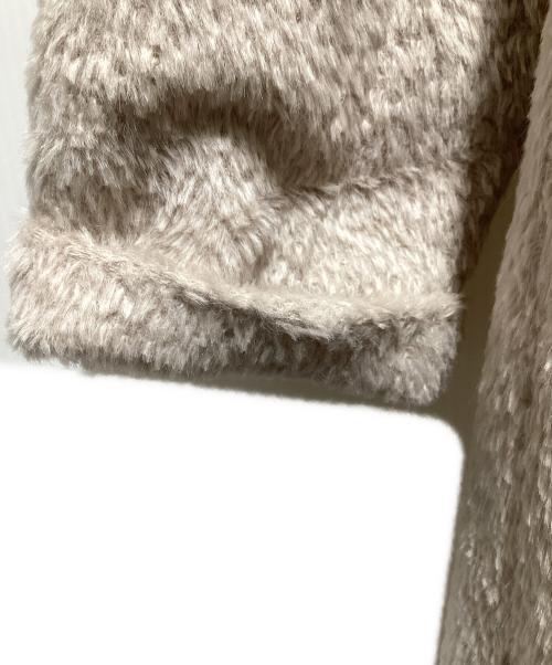 Max Mara Studio（マックスマーラ ストゥディオ）MAX MARA STUDIO (マックスマーラ ストゥディオ) アルパカ混シャギーコート ベージュ サイズ:36の古着・服飾アイテム