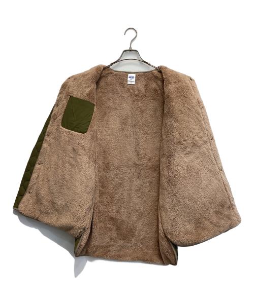 setagaya base（セタガヤベース）SETAGAYA BASE (セタガヤベース) 裏ボアキルティングジャケット カーキ サイズ:Mの古着・服飾アイテム