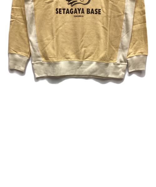 setagaya base（セタガヤベース）setagaya base (セタガヤベース) ヒヨエルゴキウサギスウェット イエロー サイズ:XLの古着・服飾アイテム