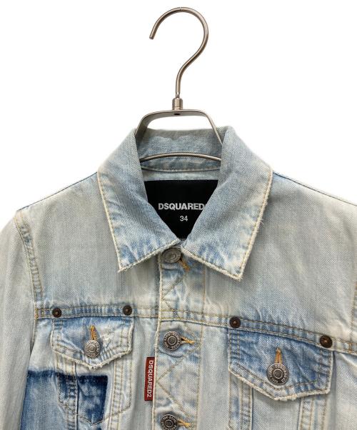 DSQUARED2（ディースクエアード）DSQUARED2 (ディースクエアード) デニムジャケット ブルー サイズ:34の古着・服飾アイテム