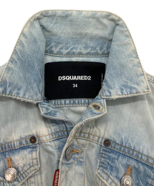 DSQUARED2（ディースクエアード）DSQUARED2 (ディースクエアード) デニムジャケット ブルー サイズ:34の古着・服飾アイテム